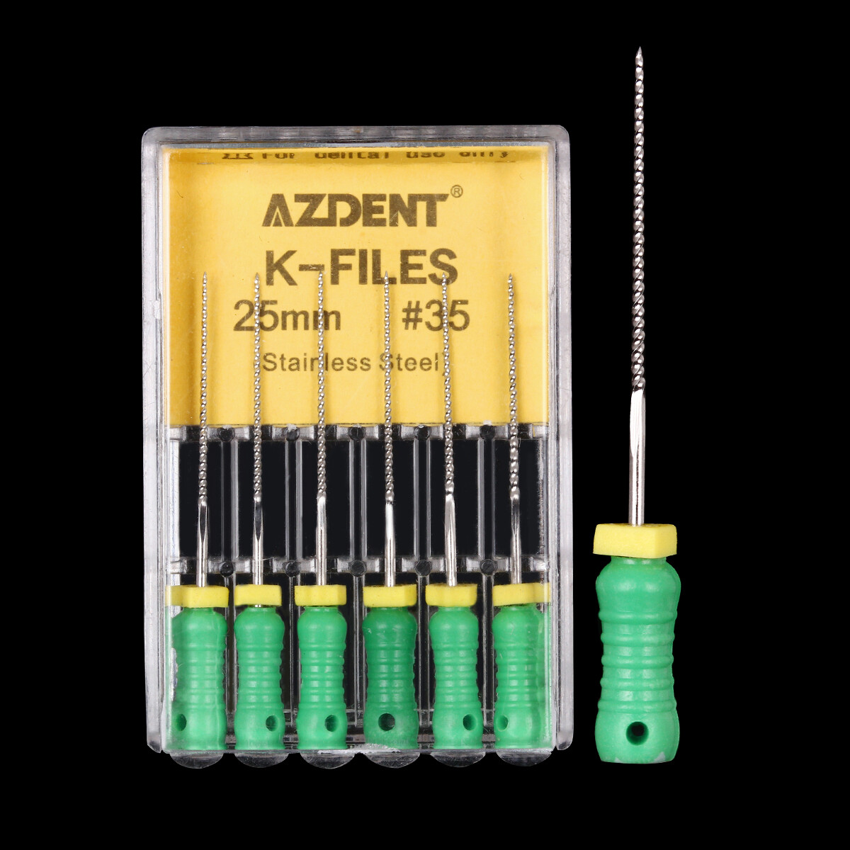 21mm /25mm Dental Endodontic Root Canal Hand Use K-Files Stainless Steel AZDENT