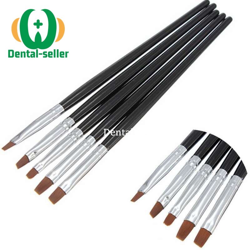 5Pc/Kit Dental Resin Brush Pens Shaping Adhesive Brushes Pen Composite Porcelain