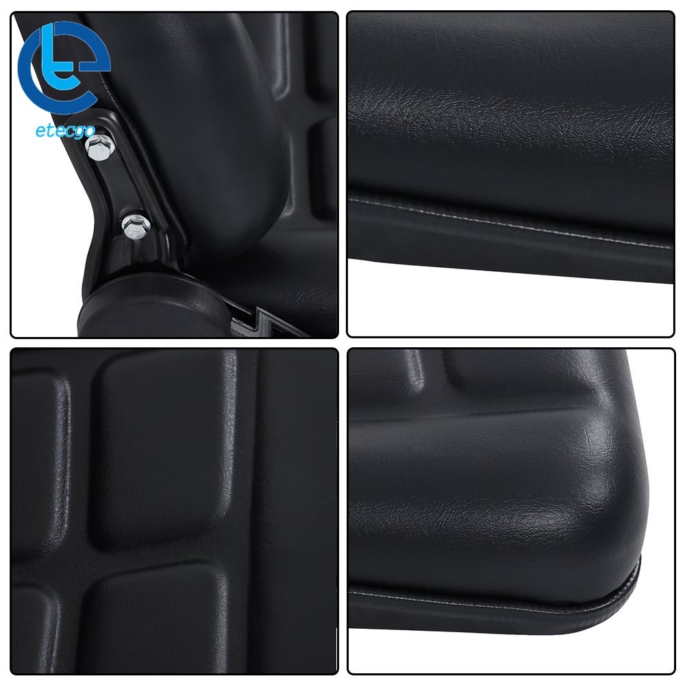 Forklift Tractor Seat Durable Adjustable Backrest Slide PVC Leather Suspension