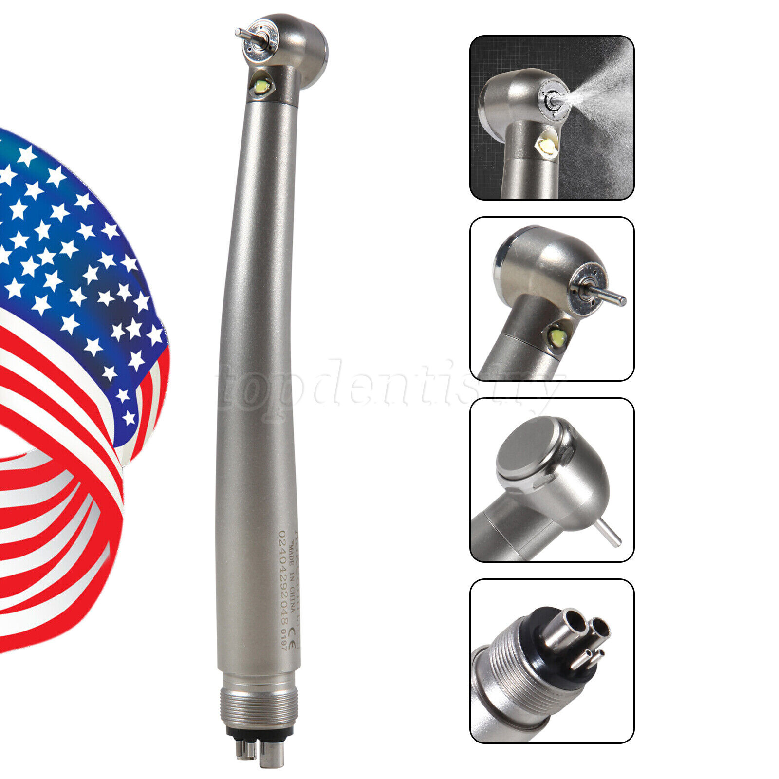 NSK Style Dental LED E-generator /High Speed NoLED Handpiece Turbine 2/4Hole ASk