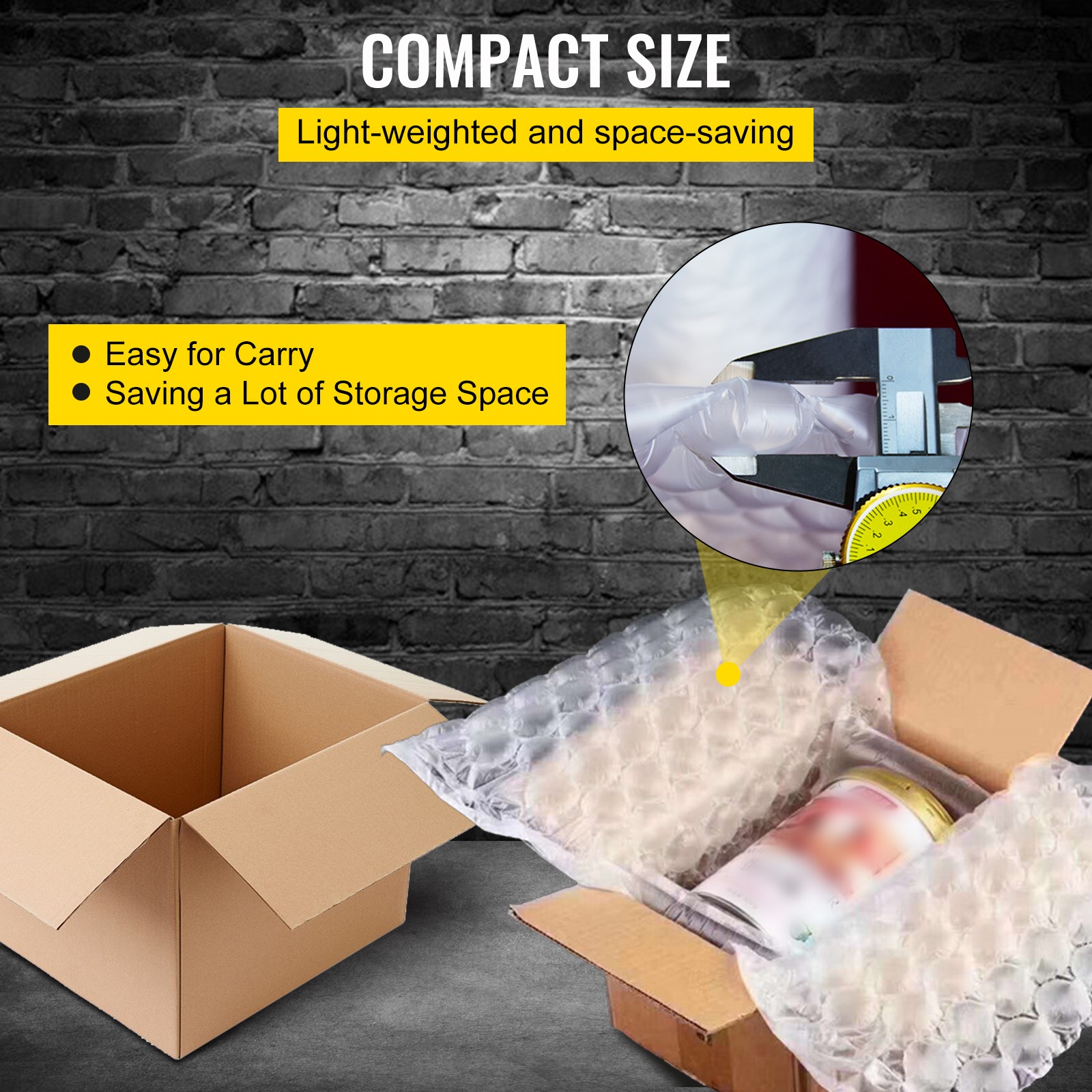 984ft x 16″ Air Cushion Machine Film Bubble Pillow Packaging Padding Roll 2 Pack