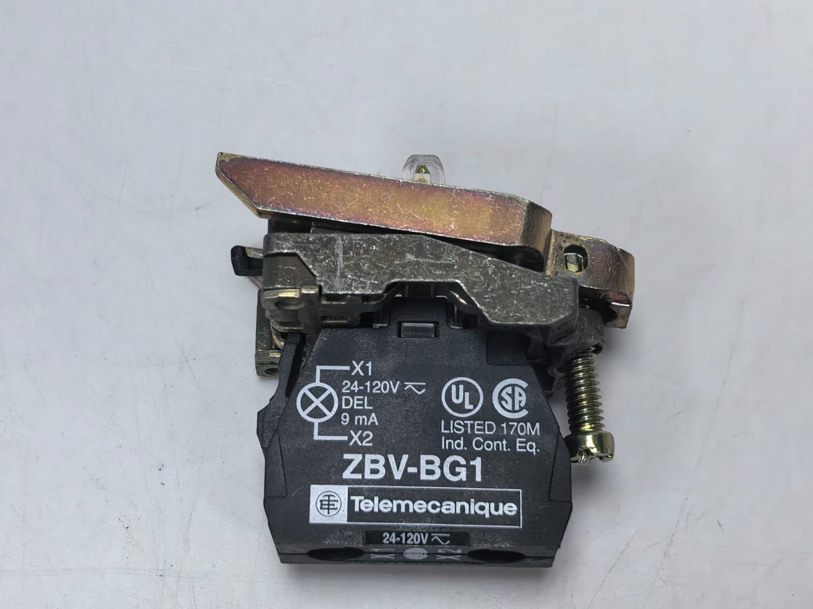 LOT 2 PCS TELEMECANIQUE ZB4 BVBG1 SERIES LIGHT BLOCK