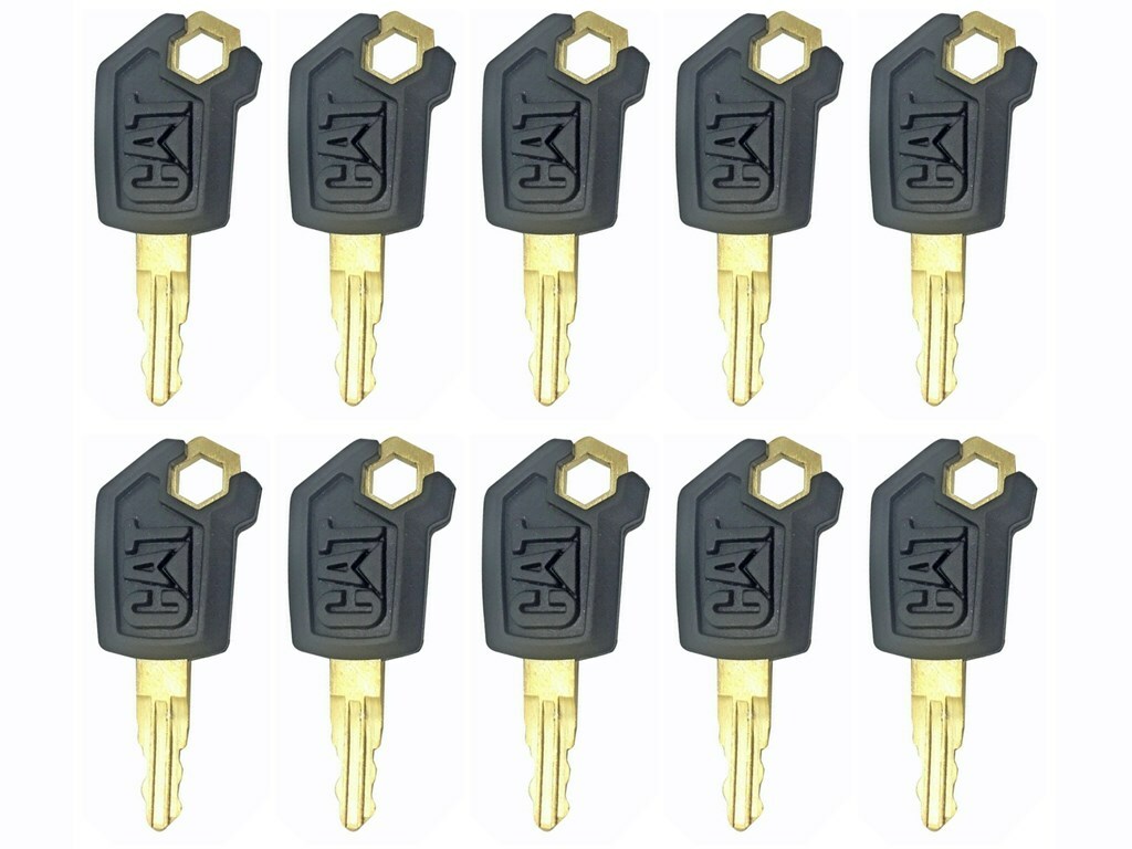 10x Key Heavy Equipment Ignition Loader Dozer Key For Caterpillar 5P8500 CAT