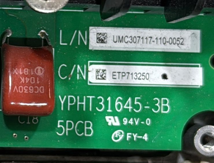 YASKAWA YPHT31645-3B **FOR PARTS ONLY* FINAL SALE – NO RETURNS ACCEPTED