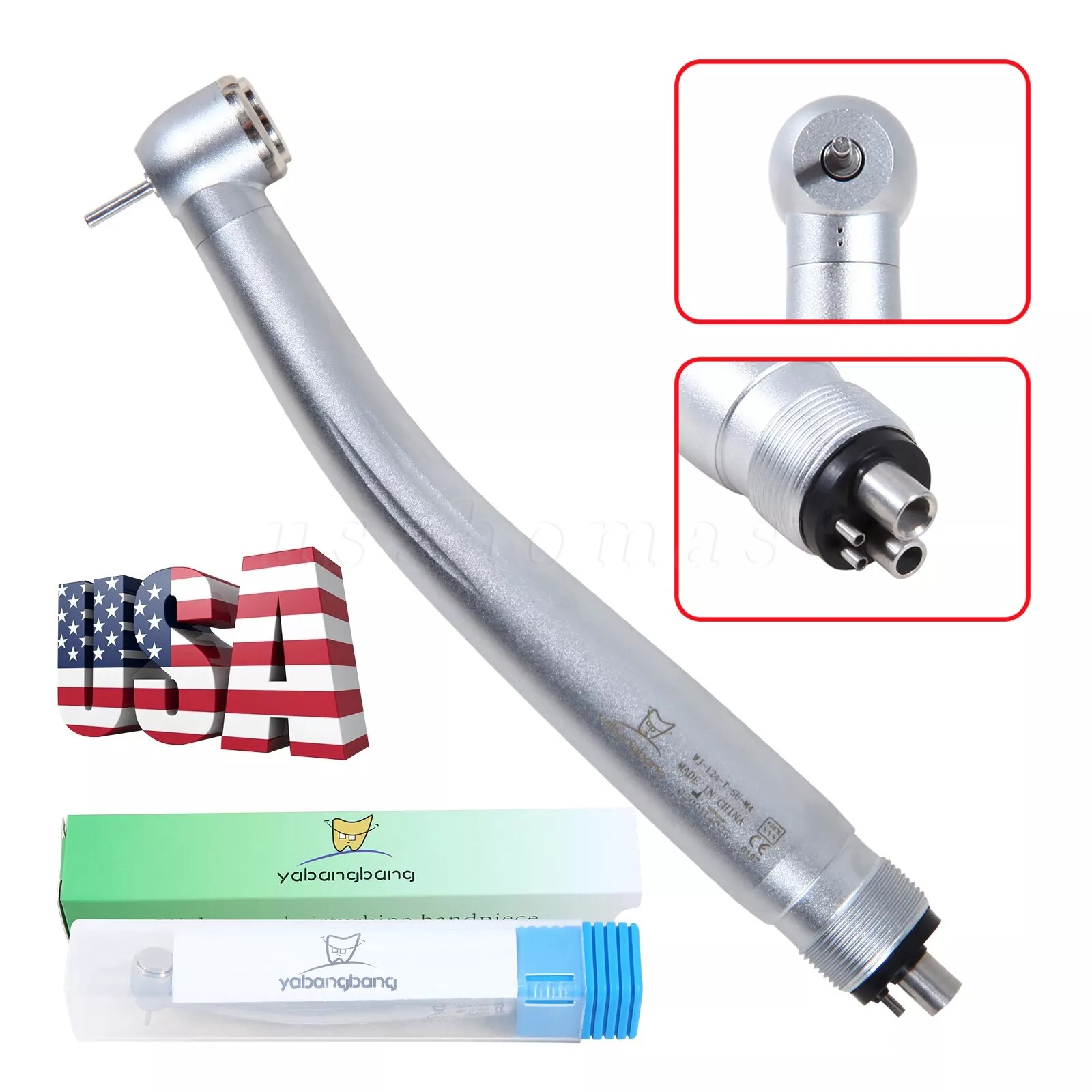 10 Packs NSK Style Dental High Speed Handpiece Push Button 4Hole Air Turbine USA