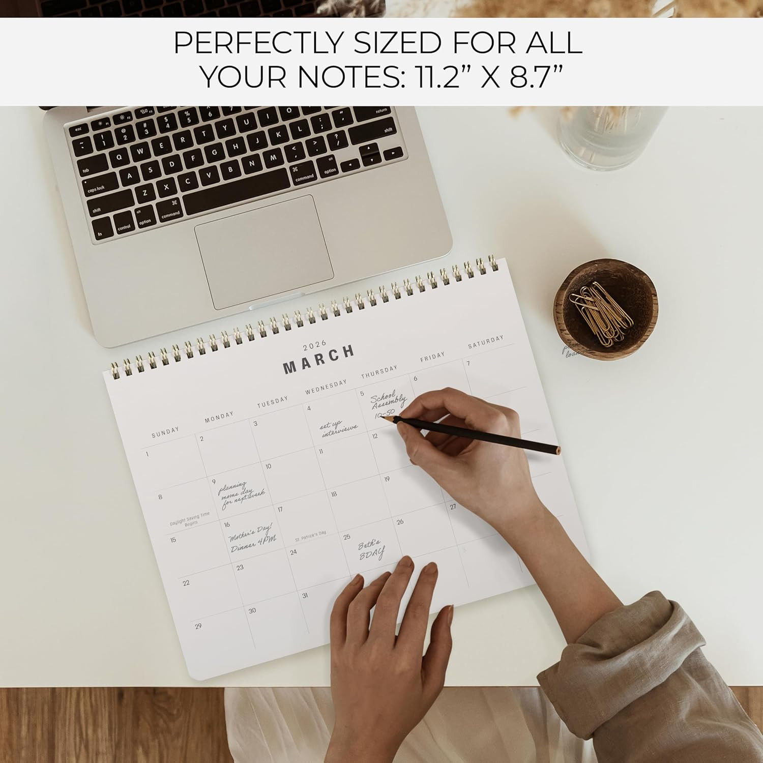 Beautiful 2026-2027 Monthly Planner and Calendar Book – Modern to Do List Notebo