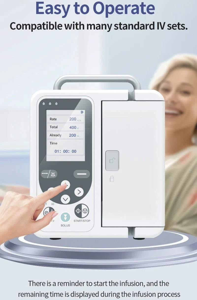 US Stock Human Use Volumetric Infusion Pump – High Precision with Alarm System