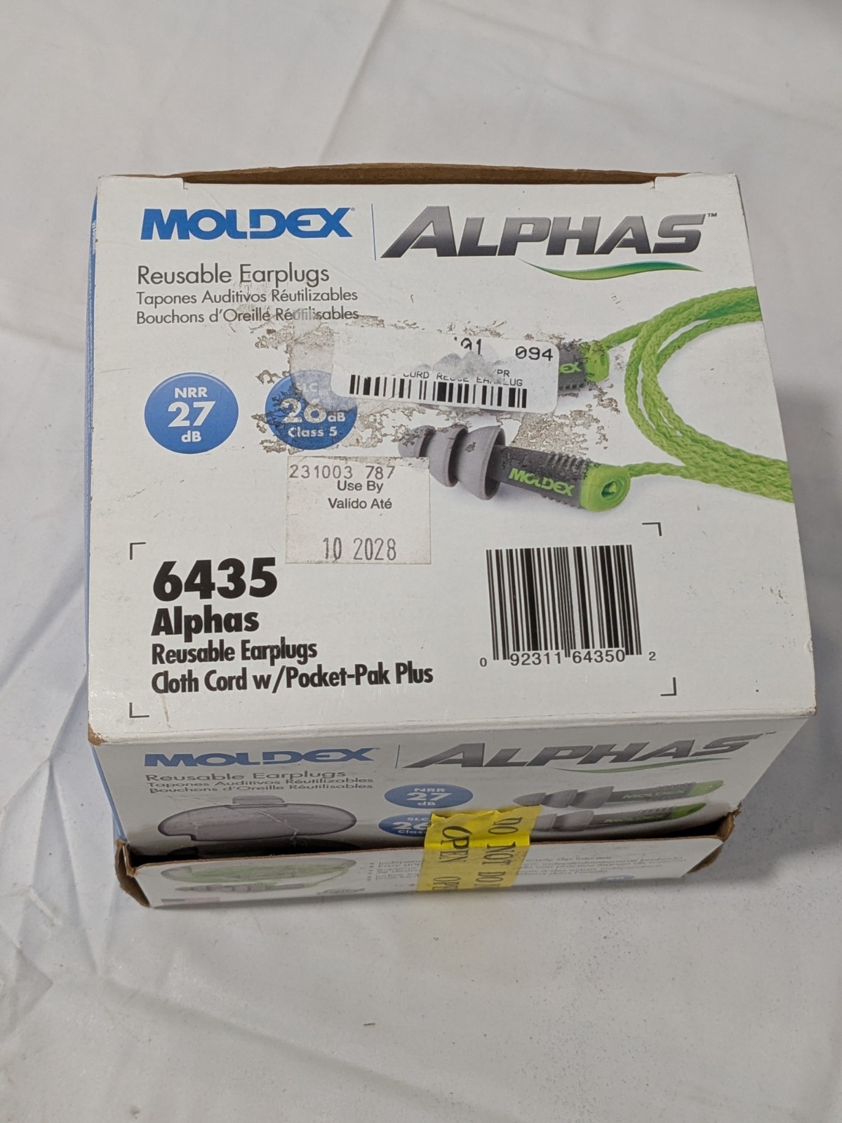 Moldex Alphas Earplug, One Size, Reusable corded Qty 35 6435