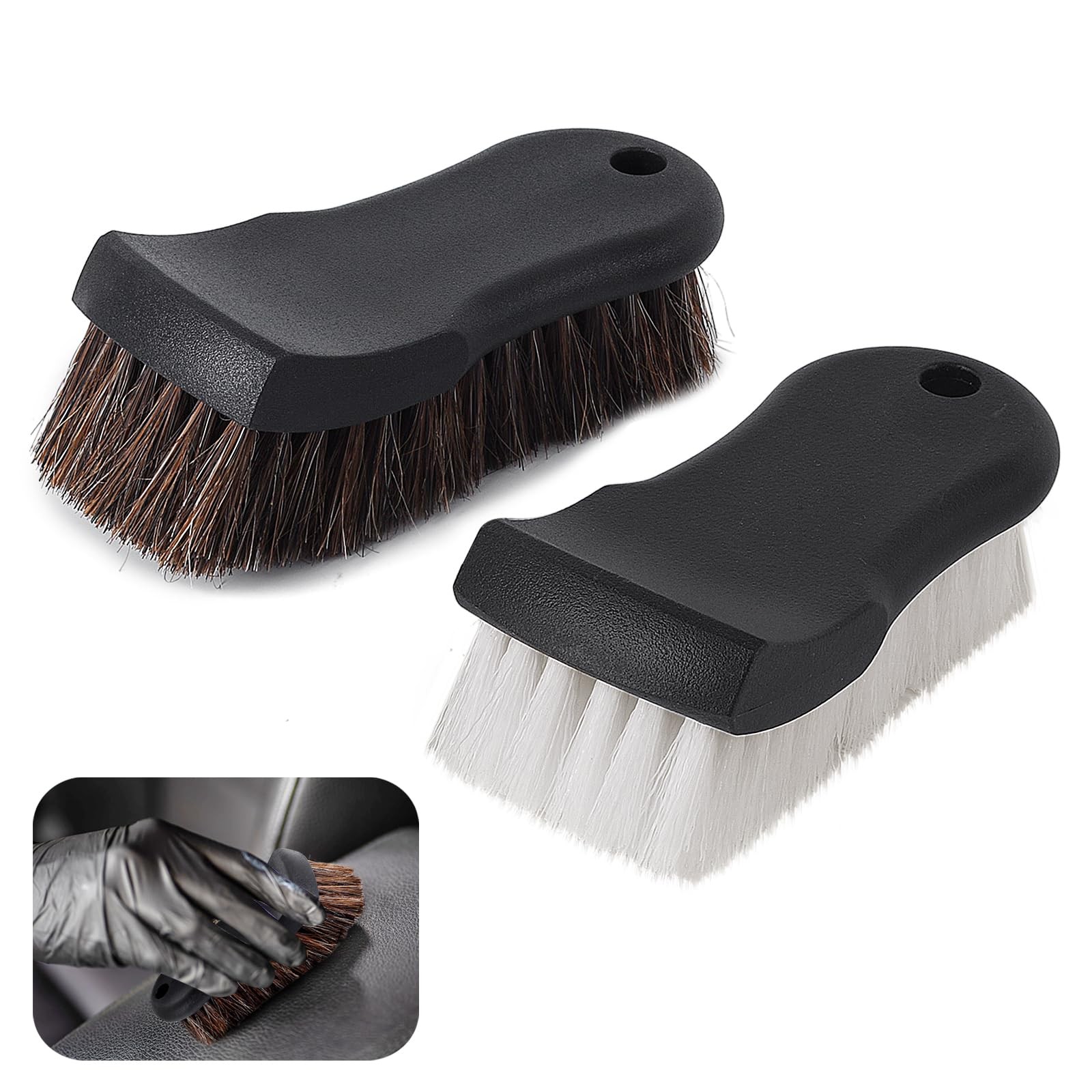 Wiojtry Upholstery Brush, Brush Set, Leather Cleaning Brush,…
