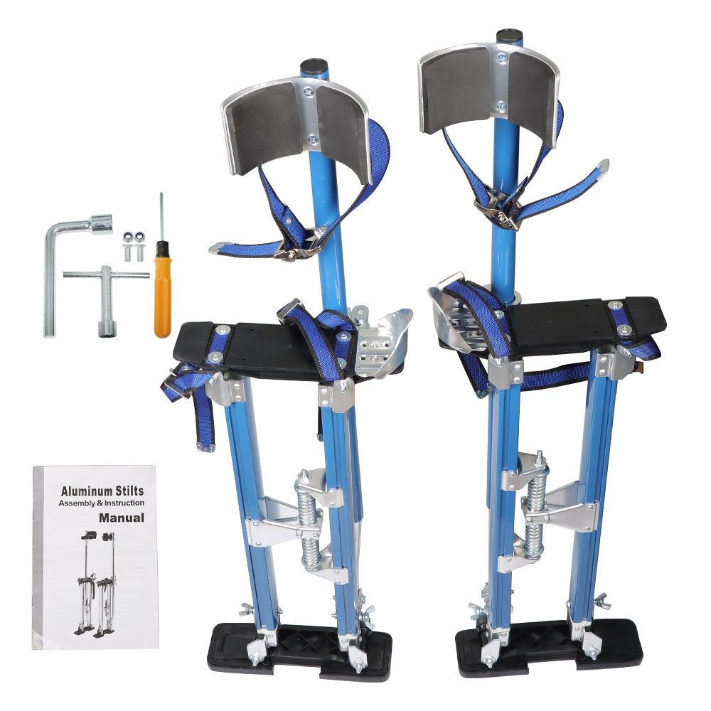 Aluminum Stilt Drywall Painting Stilts 24-40 Inch For Painter Taping Tool Silver