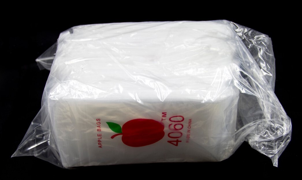 100 Clear Plastic APPLE BAGS 4.0 “x 6.0”