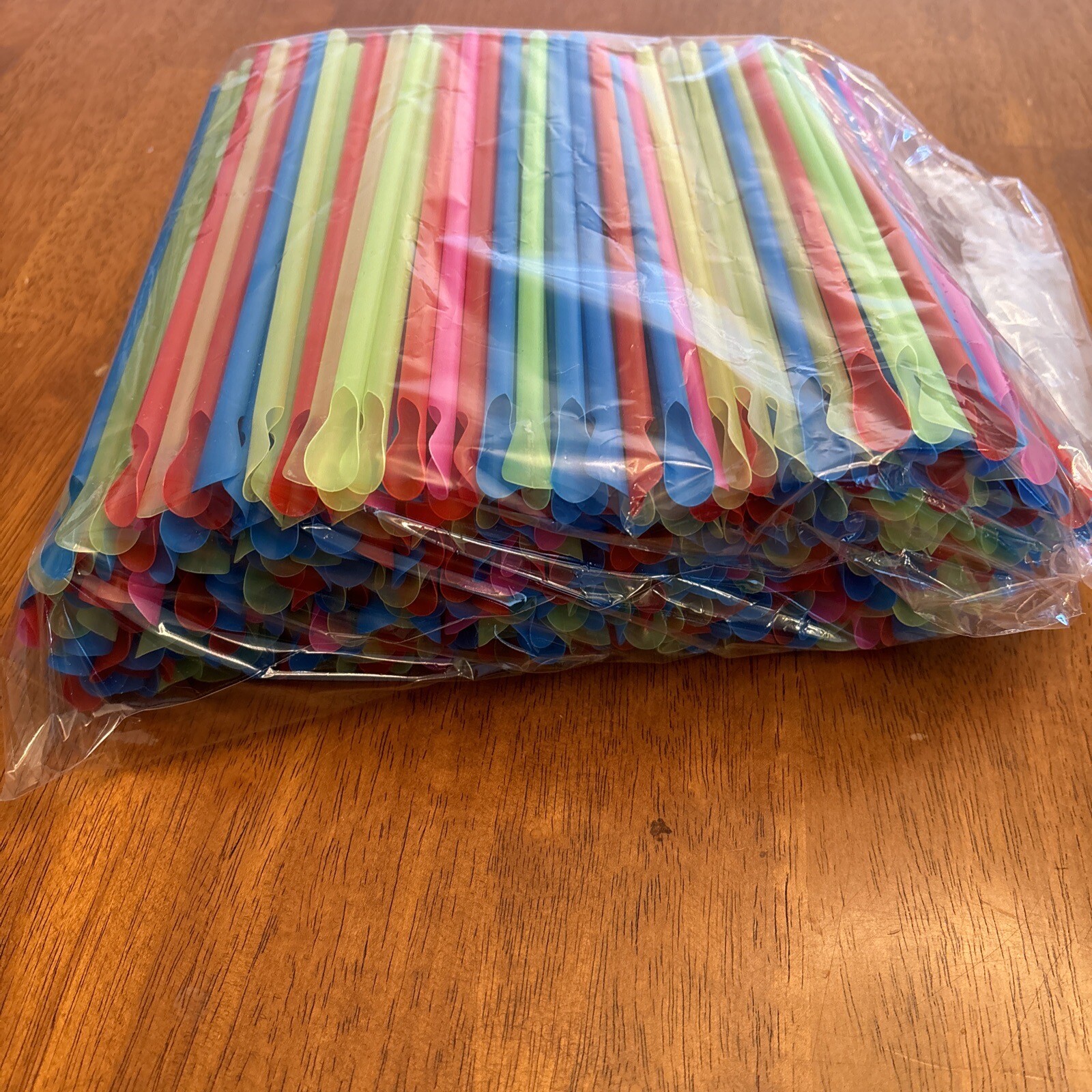 Choice 8” Super Jumbo Unwrapped Spoon Straw 400 Count