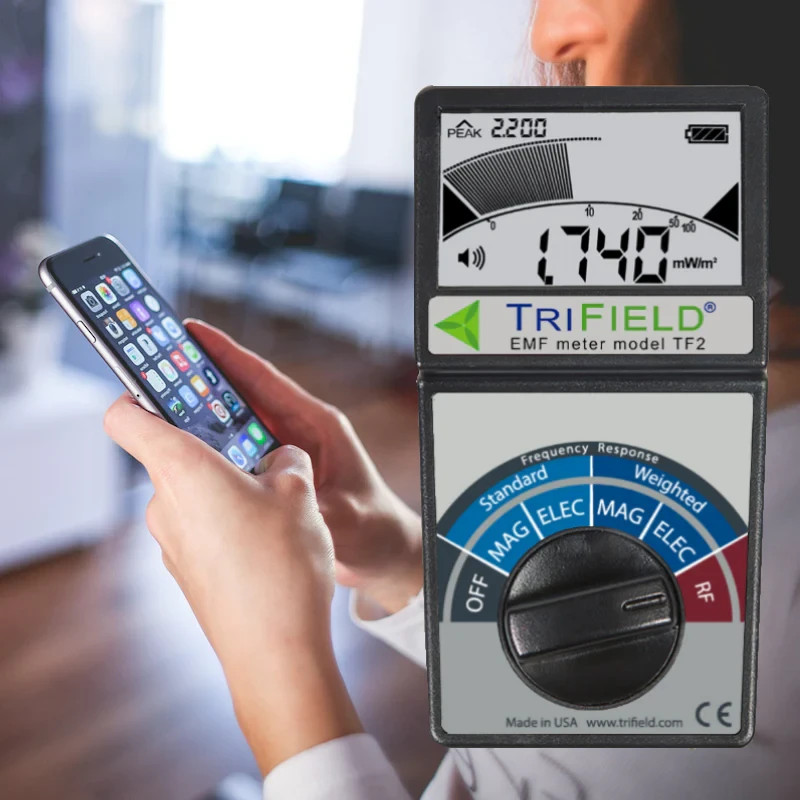 EMF Meter Model TF2 – #1 Handheld EMF Detector for 3 Types of EM Fields