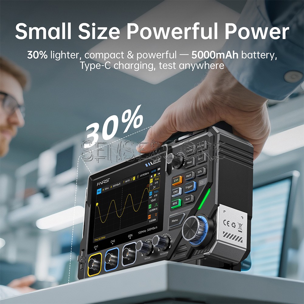 FNIRSI 2D15P Digital Multimeter Oscilloscope Signal Generator 100Mhz 500MSa/s