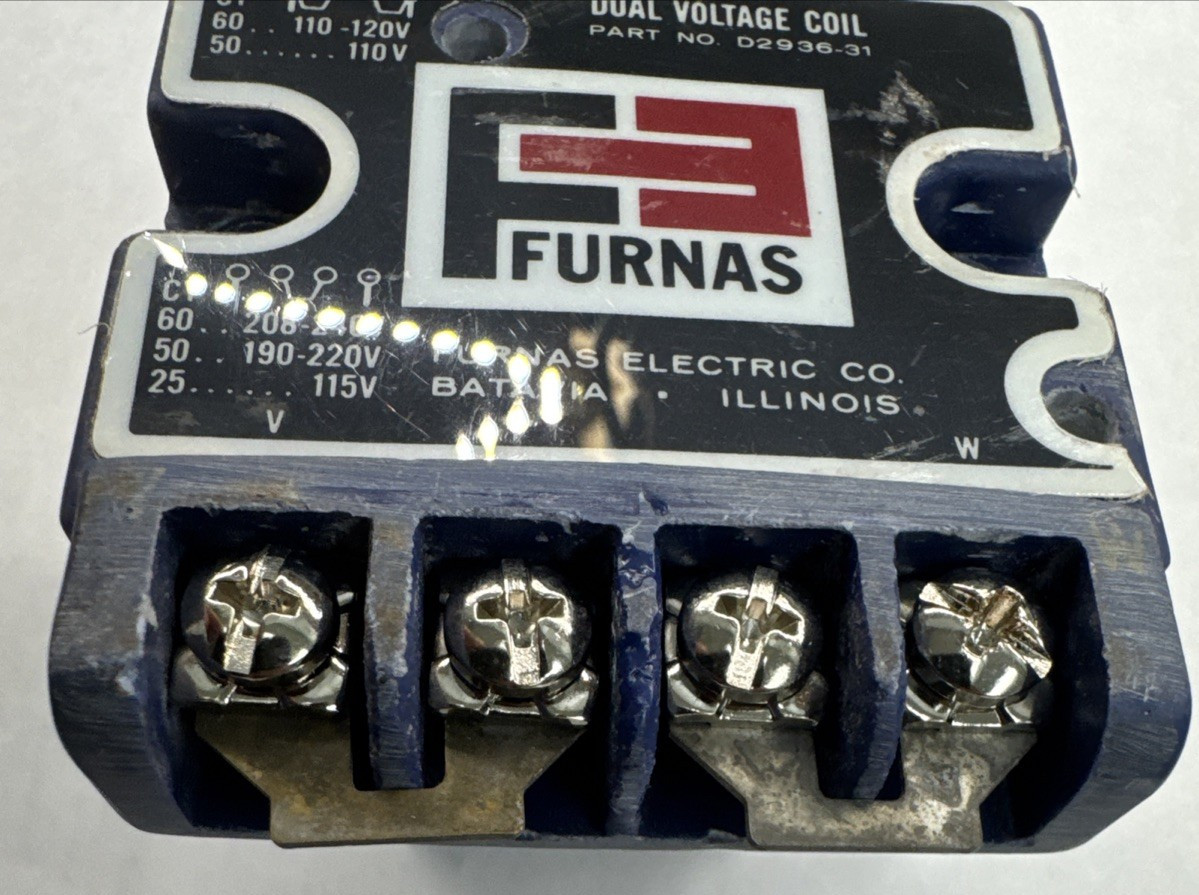 Furnas D2936-31 Dual Voltage Contactor Motor Starter Coil 110 120 208 220 240