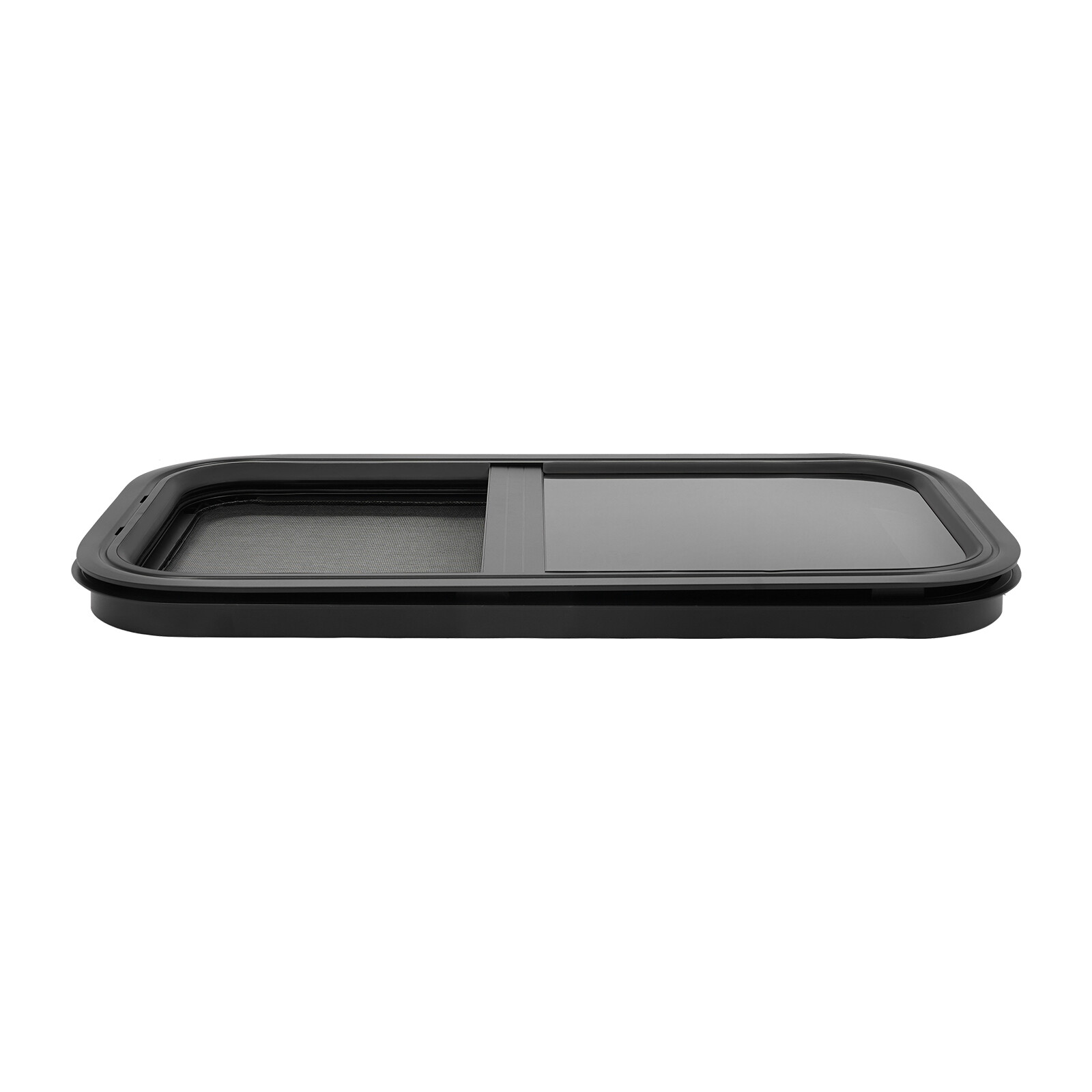 2PCS RV Window Vertical Slide Window 12 x 24in with Trim Rings for Cargo Trailer