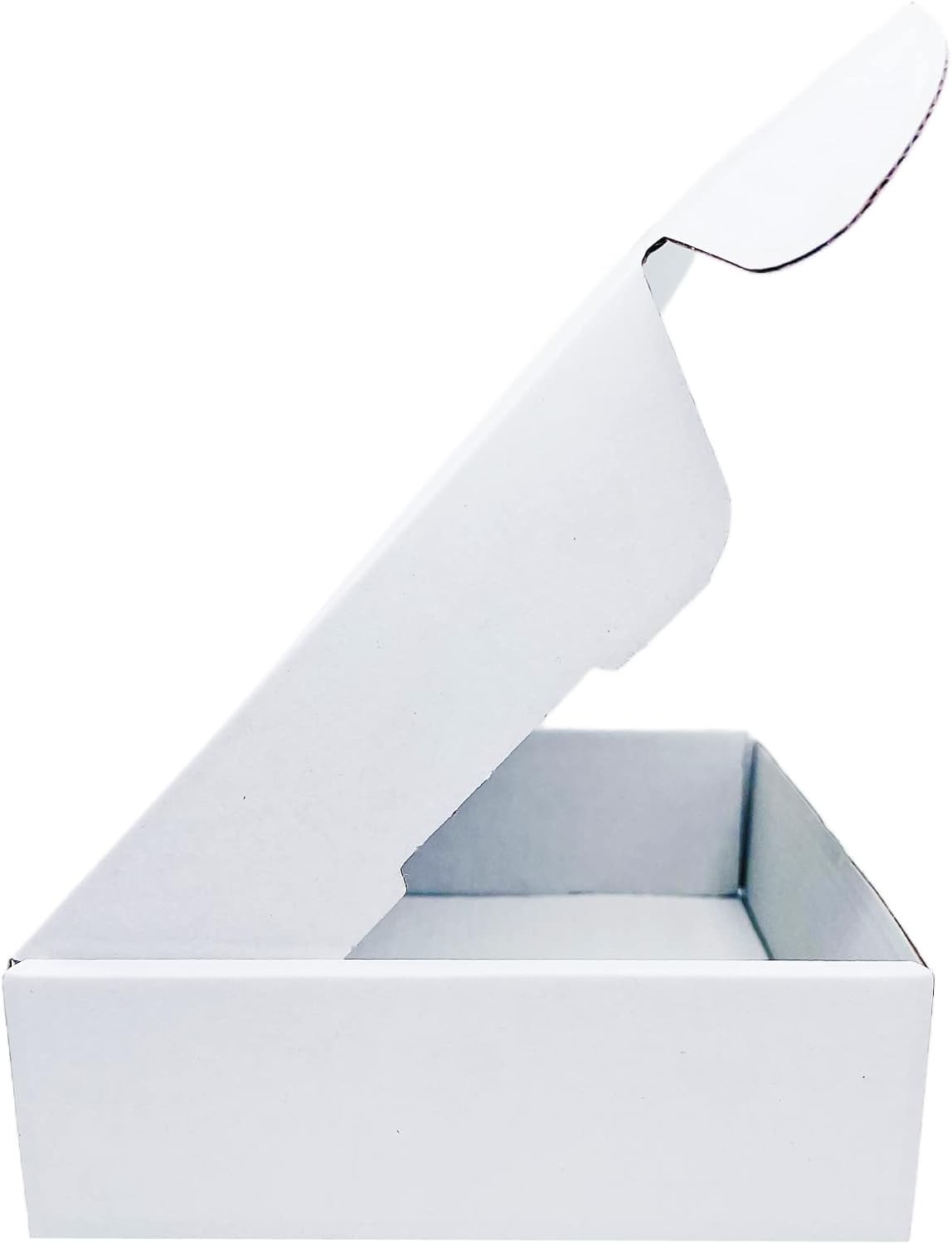 6x6x2 Inch White Corrugated Shipping Boxes, 50 Pack Recyclable Mailers