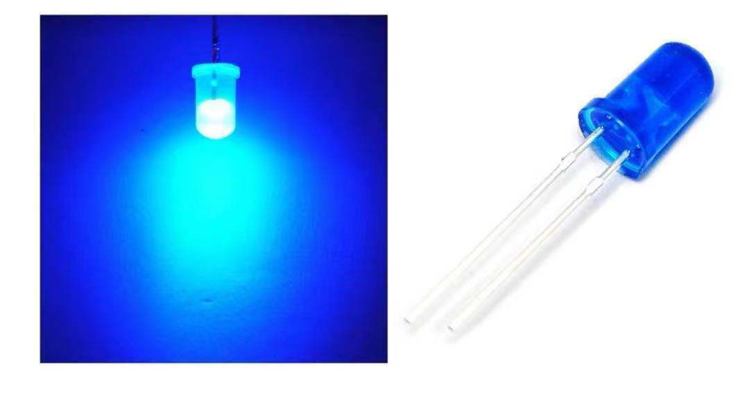 100pc 3mm 5mm LED Light Blue Red Green White Yellow Purple Orange Light DIY Kit