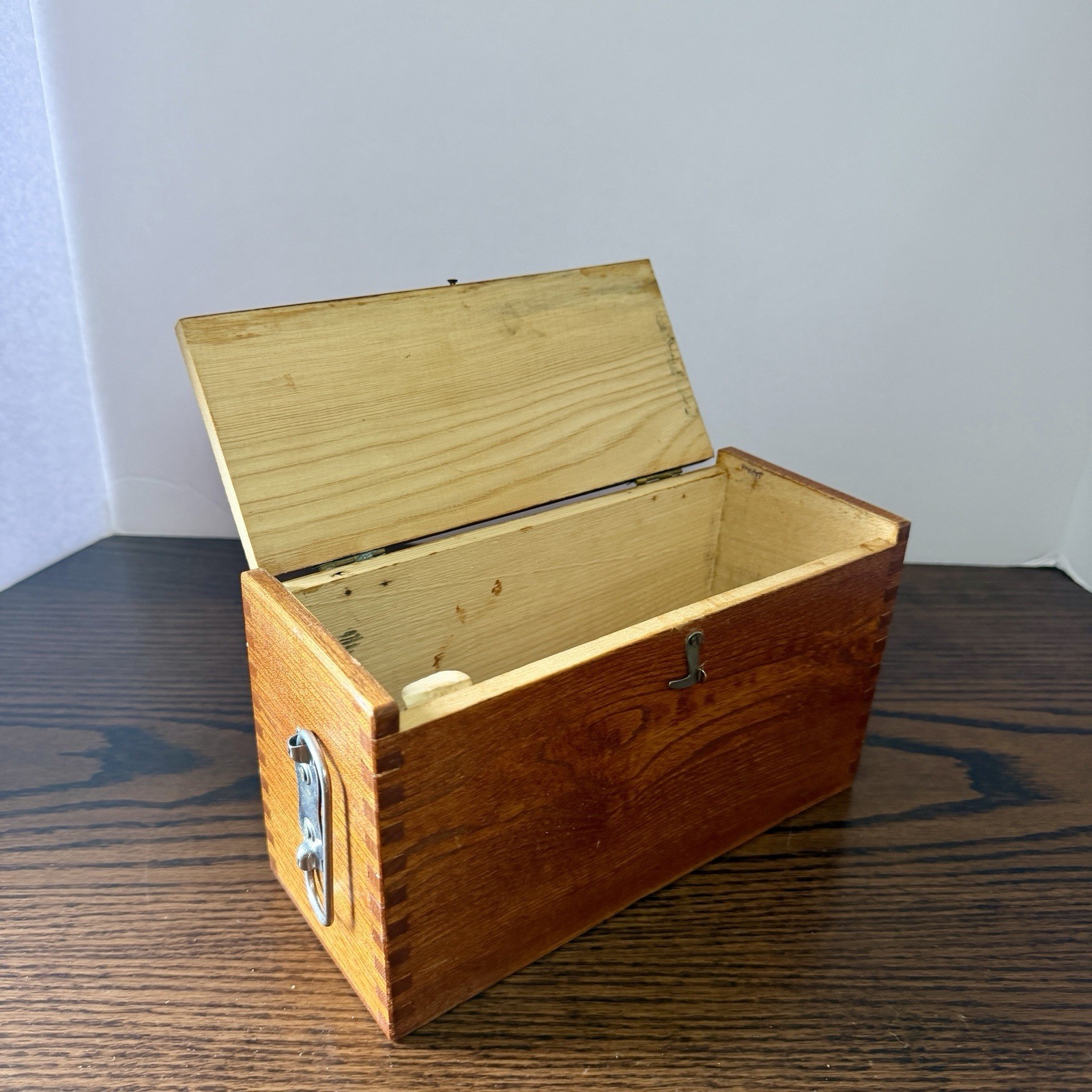Vintage Research Mark XII No. 1930 Turret Microscope w/ Wood Case & Original Box