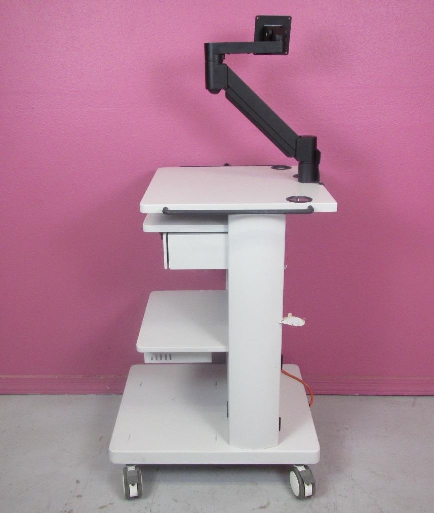 Sandhill Endoscopy Manometry Cart w/ Transformer, Power Strip & Monitor Mount