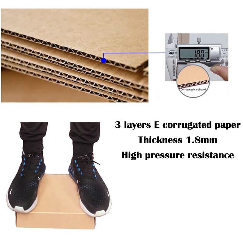 Multi-size corrugated cardboard boxes are used for packaging, moving and storage