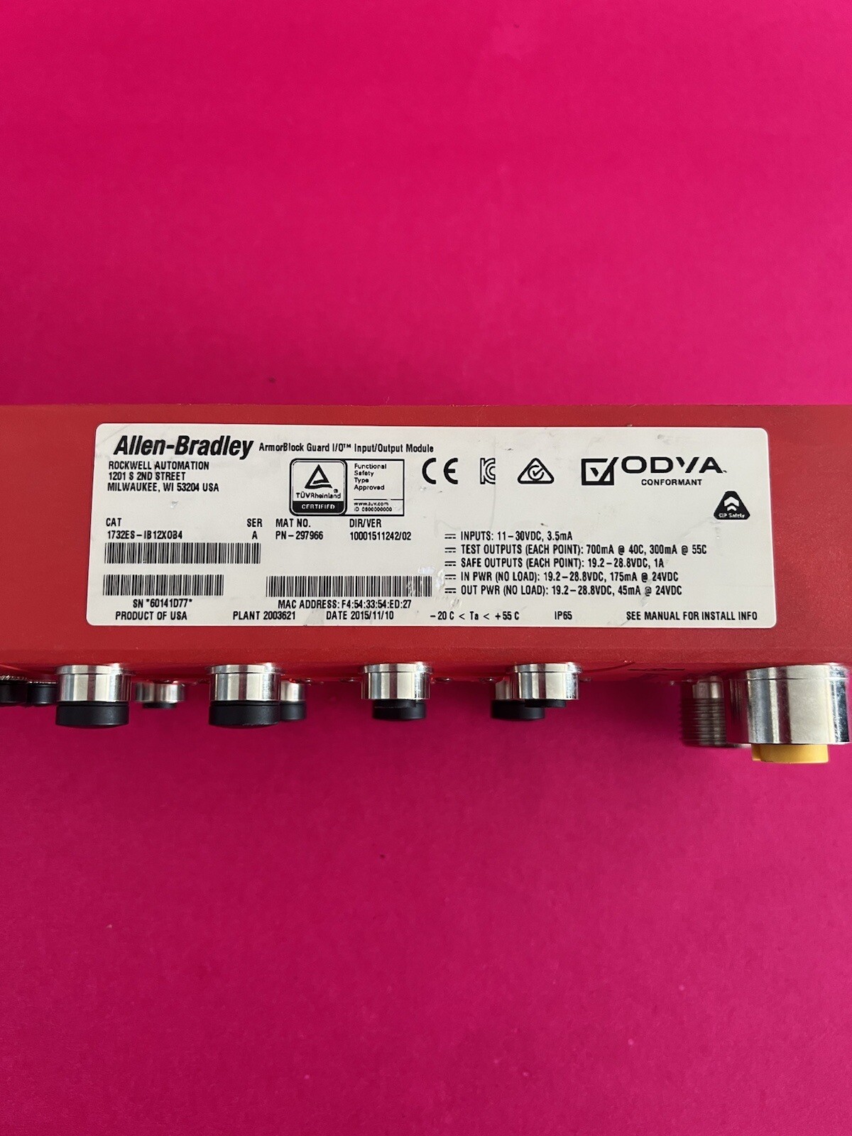 ROCKWELL AUTOMATION ALLEN BRADLEY 1732ES-IB12XOB4