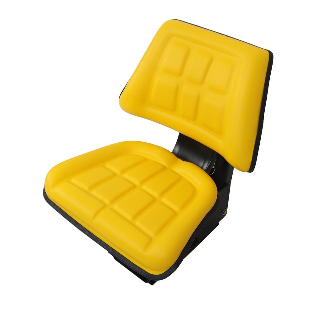 Universal Tractor Suspension Seat w/ Slide Yellow For John Deere Makes & Models