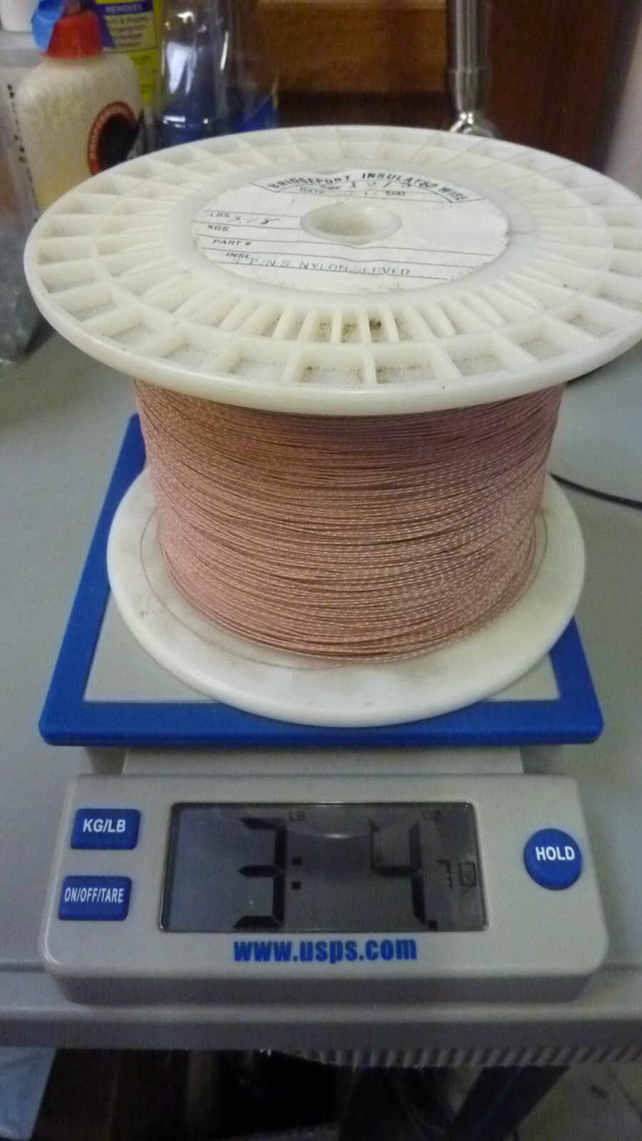bridgeport insulated wire sp/ns nylon 19/38 spool 3.4 lbs