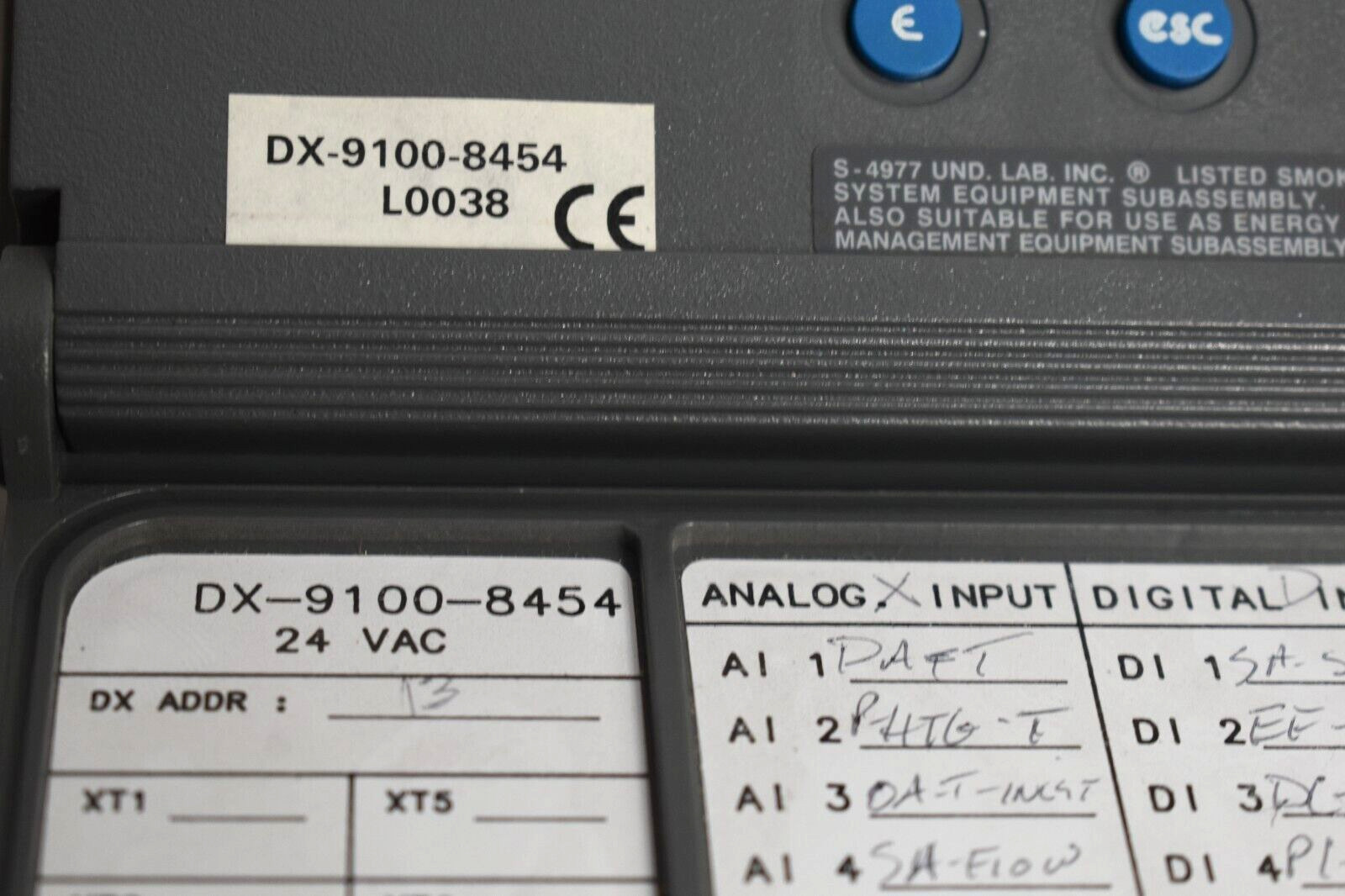 Johnson Controls Metasys DX-9100-8454 Programmable Logic Controller