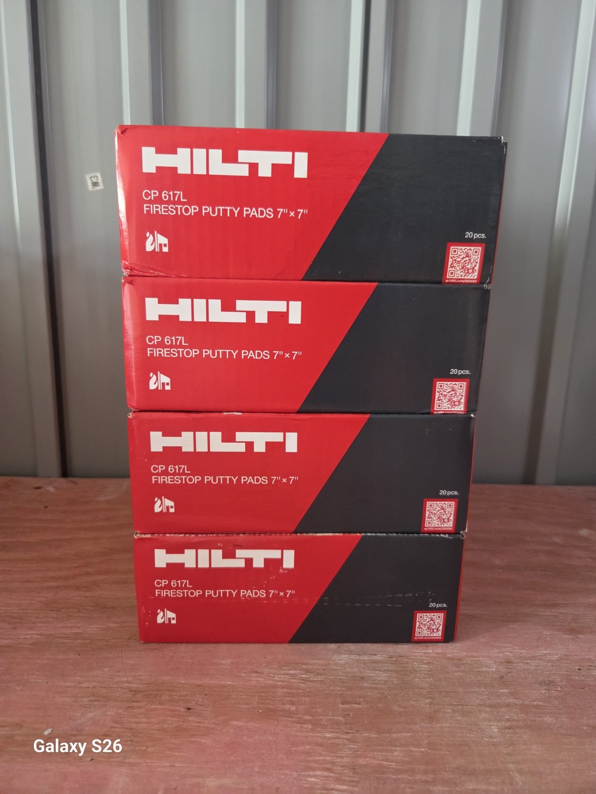 Hilti CP 617L Firestop Putty Pads 7″ x 7″ (Set of 4) shipping included.
