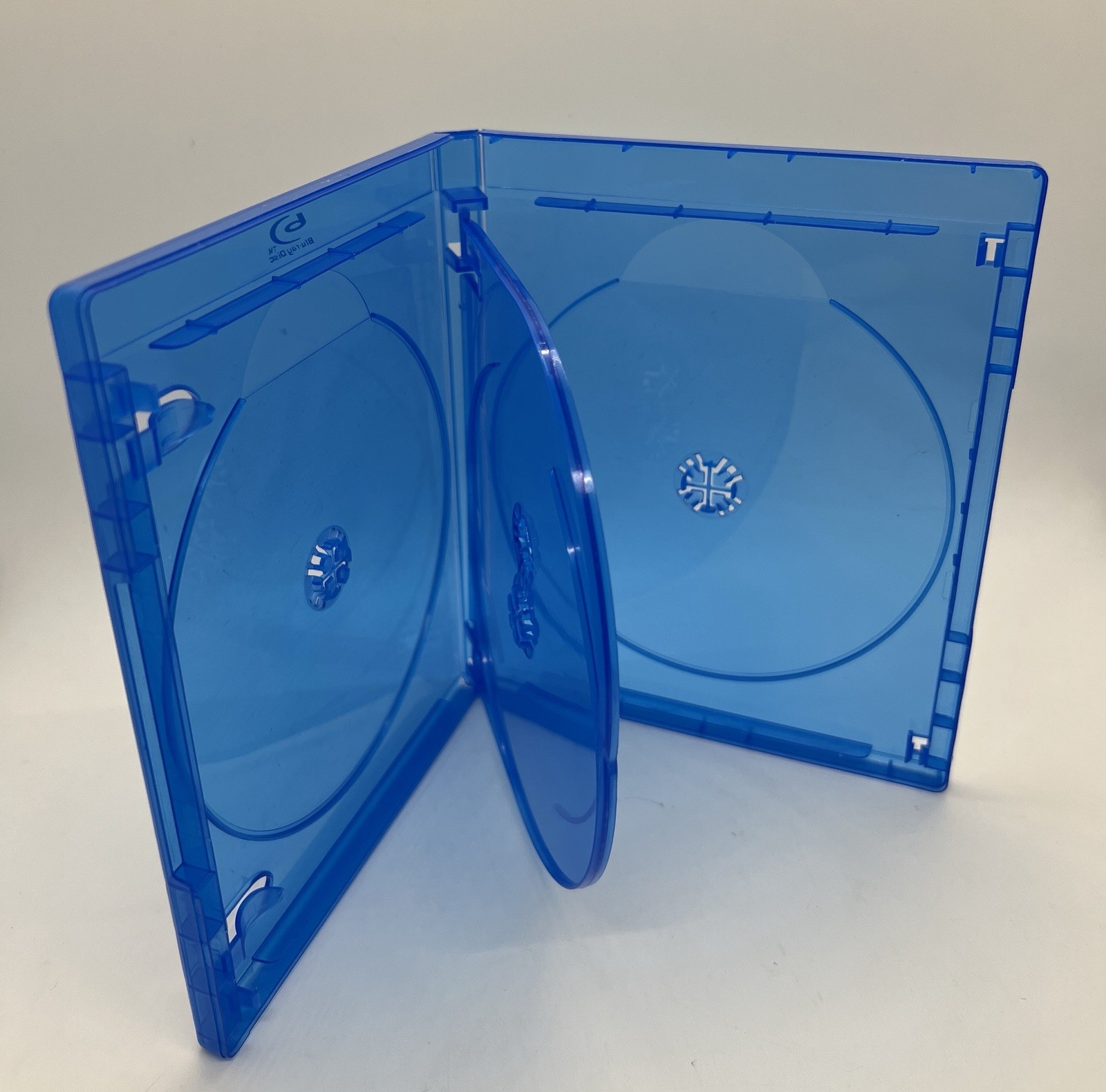 2 PCS NEW 15mm Blu-Ray 4-Disc Case With BluRay Logo, BL1504