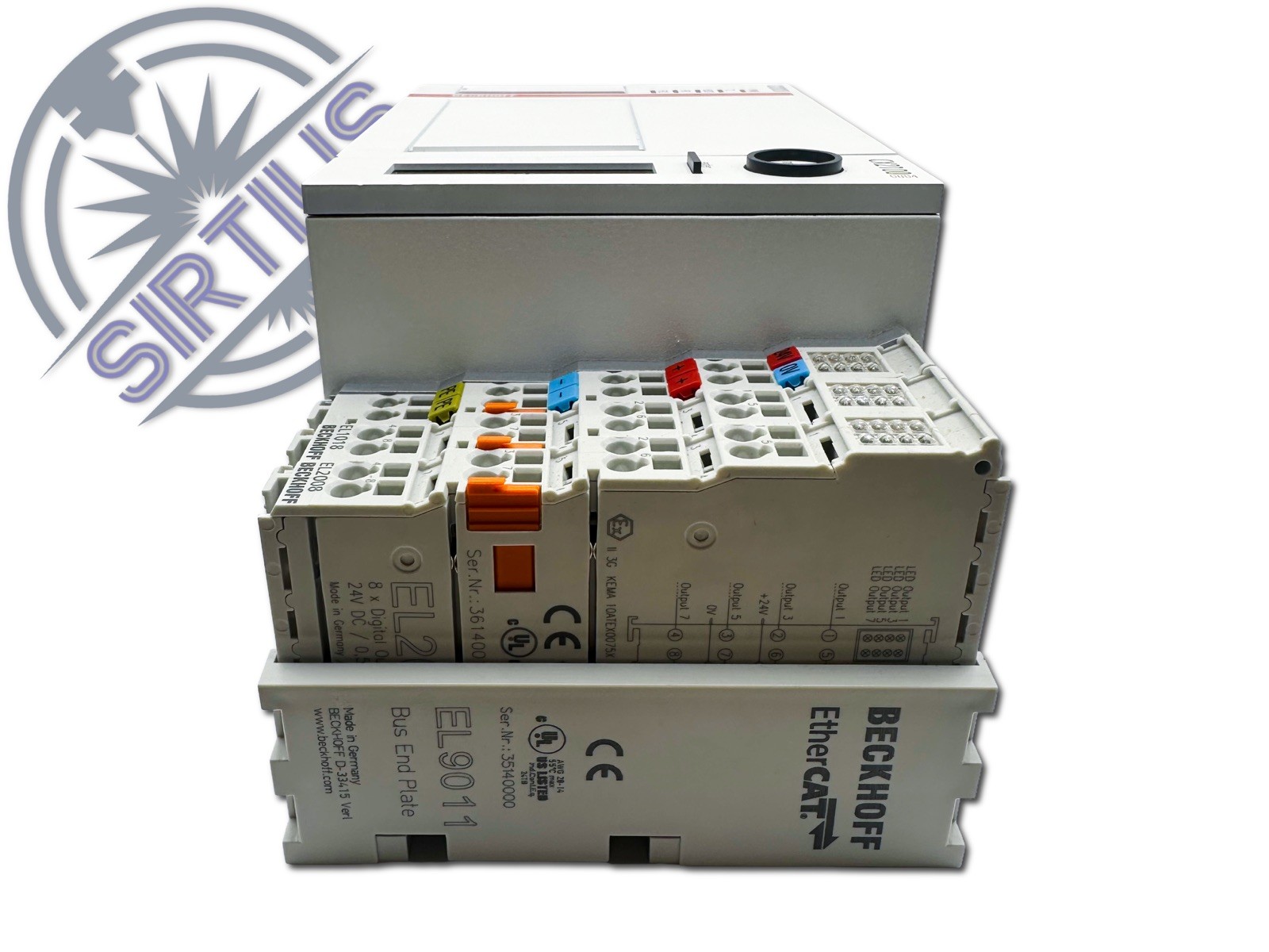 Beckhoff Embedded PC CPU CX2020-0130, CX2100-004 ( w/ EL1018 & EL2008 Modules)