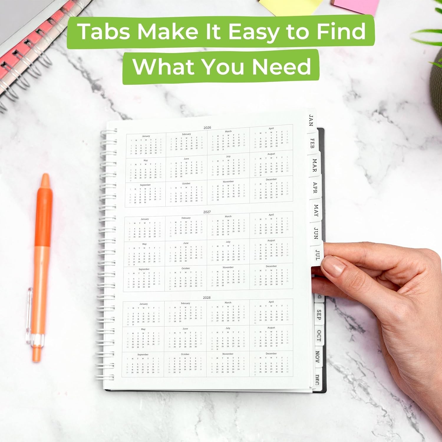 2026 Planner, Agenda Planner With Weekly And Monthly View, Daily Agenda Book …