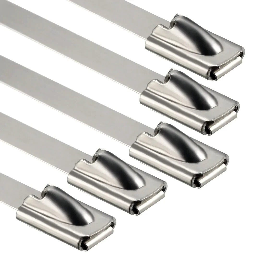 Metal Zip Ties 304 Stainless Steel Heavy Duty Cable 198-400lb 8″ 12″ 18 24″ 36″