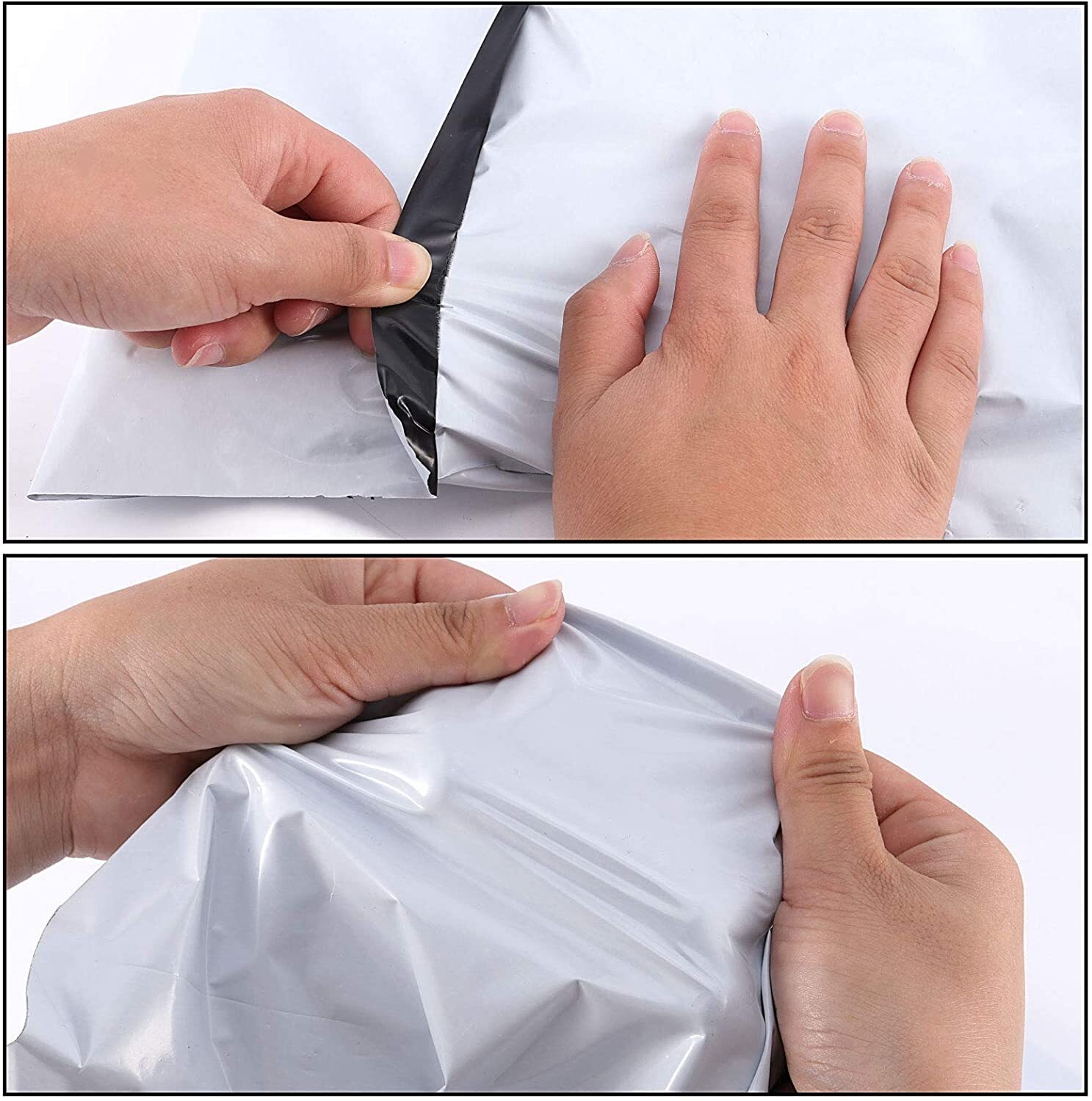 100 Poly Mailers Shipping Envelopes Plastic Mail Packing Bags 2.5Mil Choose Size
