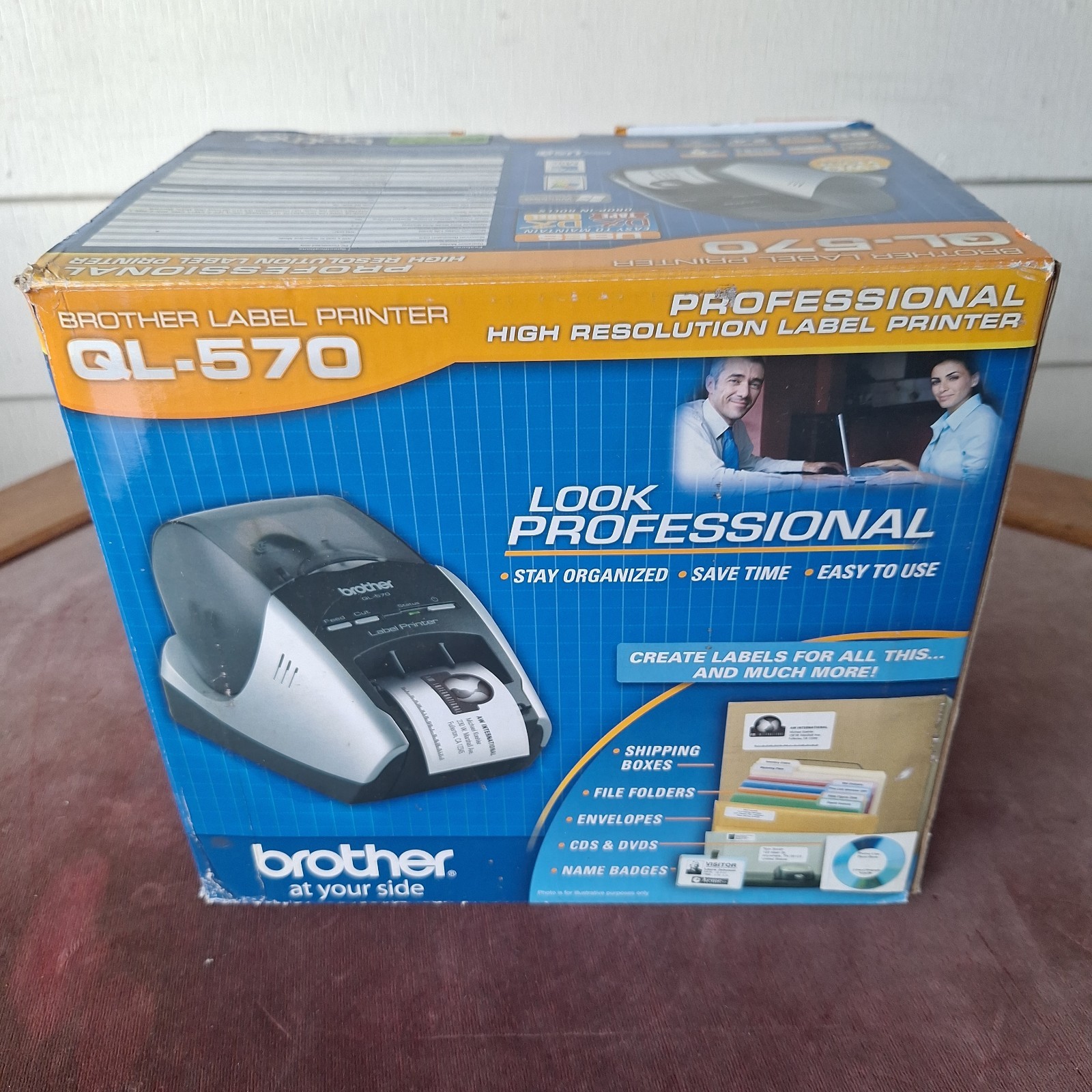 Brother QL-570 Professional Label Printer High Resolution Incomplete Open Box