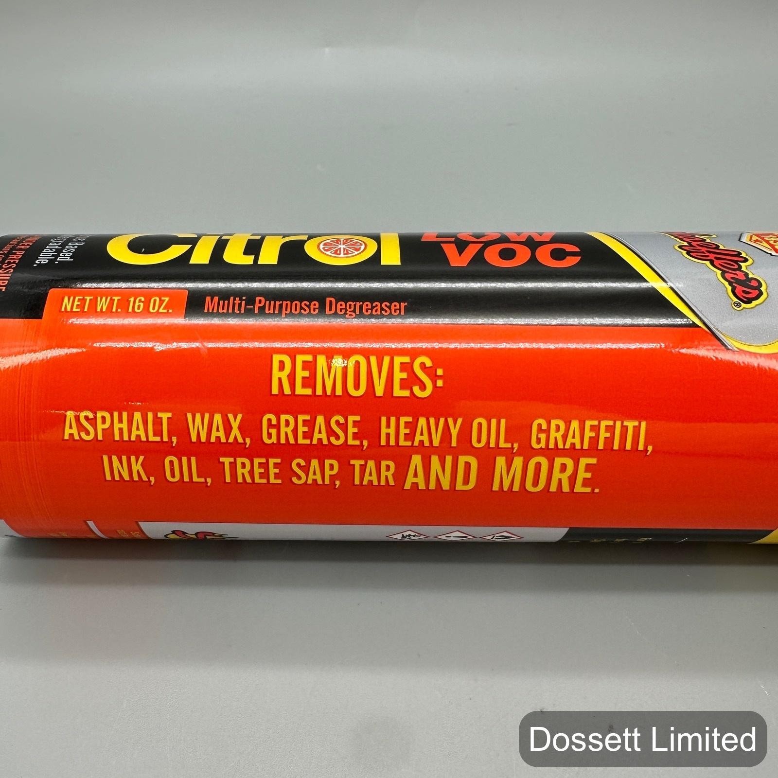 Schaeffer’s Citrol Low VOC Citrus Degreaser 16 Oz Aerosol Spray Can Cleaner