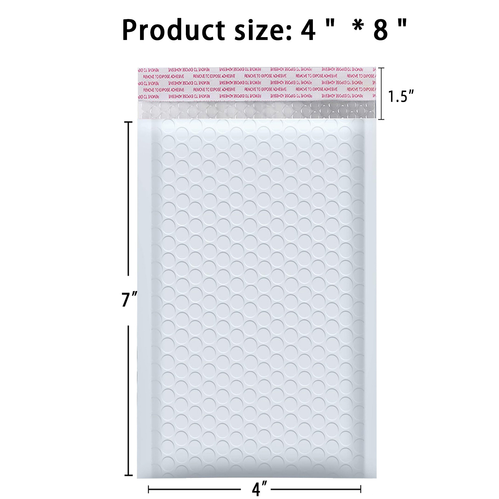 4×8（4×7） Poly Bubble Mailers Shipping Mailing Padded Bags Envelopes Self Seal