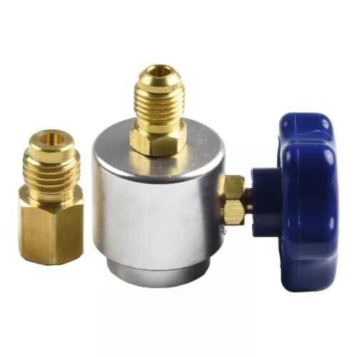Self Sealing R134A Can Tap Valve Dispenser For A/C Charging Hose AD01 Convertor