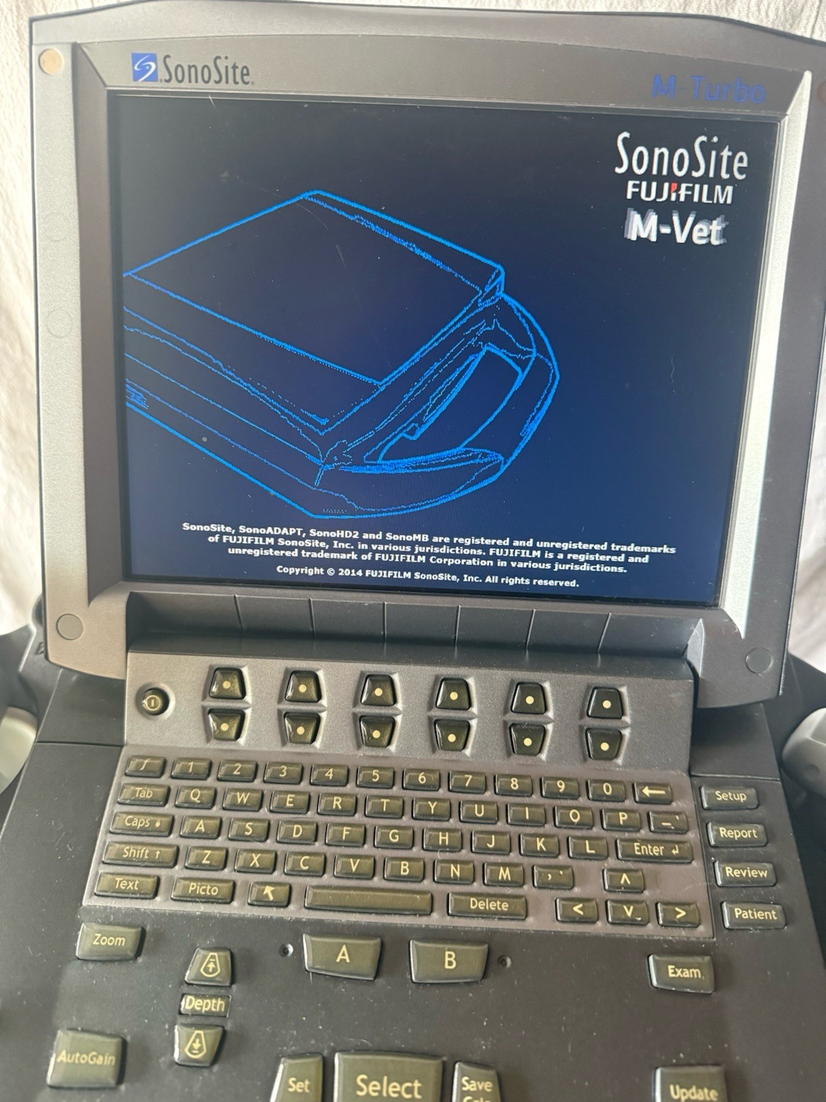 SonoSite M-turbo Portable Vet Ultrasound w/ C11x & P21x Transducer Probe