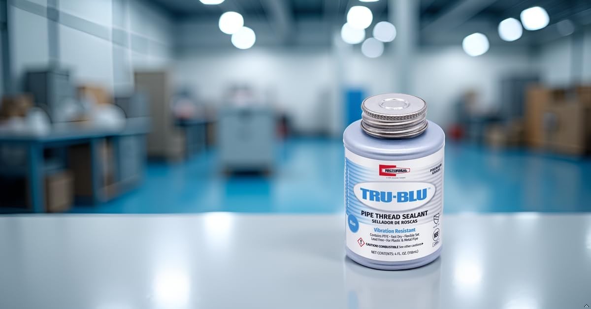 RectorSeal Tru-Blu 31631 Pipe Thread Sealant, Fast-Dry, PTFE Enriched, Plumbing