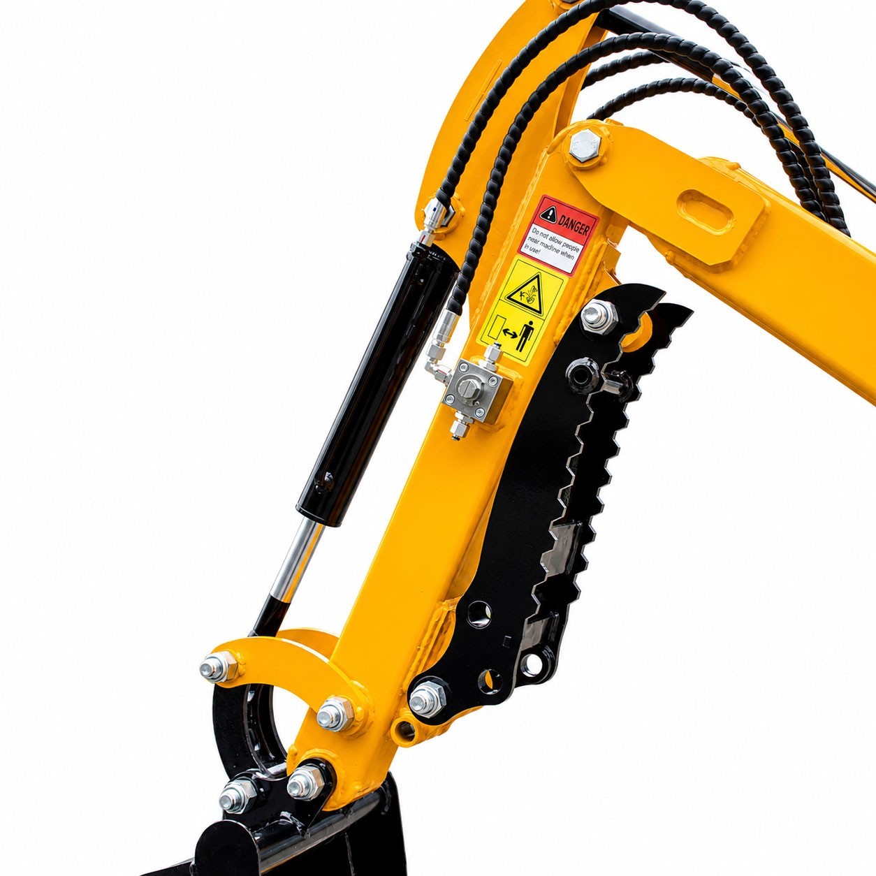 1 Ton Mini Wheel Excavator Mechanical Thumb RATO Engine Compact Digger US Stock