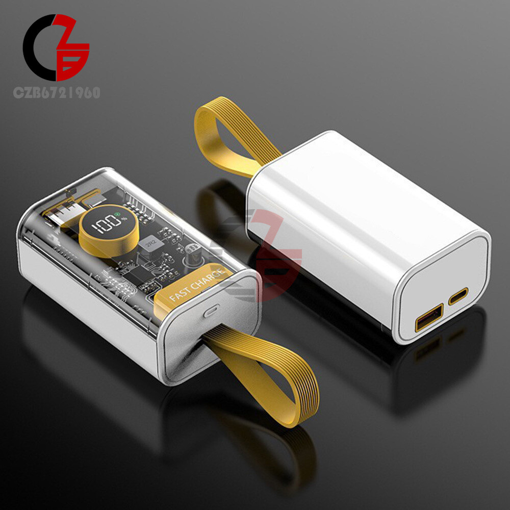 DIY Power Bank Box PD 22.5 W Fast Charging Case Portable 18650 USB Power Bank