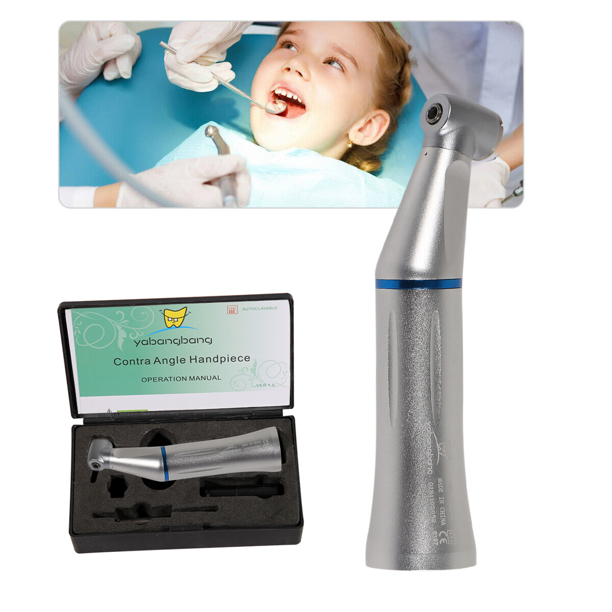 Pieza de Mano Dental Contra Angulo Interior USA Contra Angle Inner Water