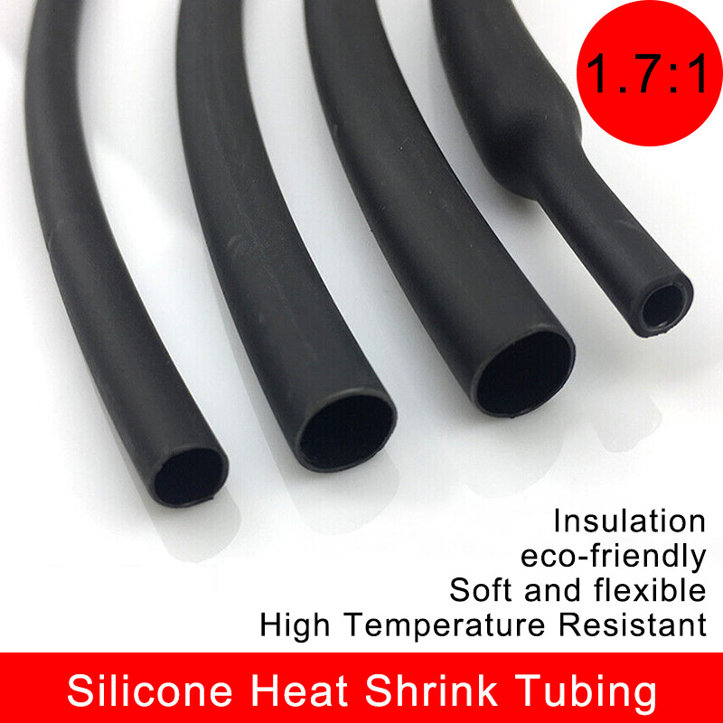 1.7:1 Silicone Heat Shrink Tube High Temperature Resistance 0.8mm-40mm Optional
