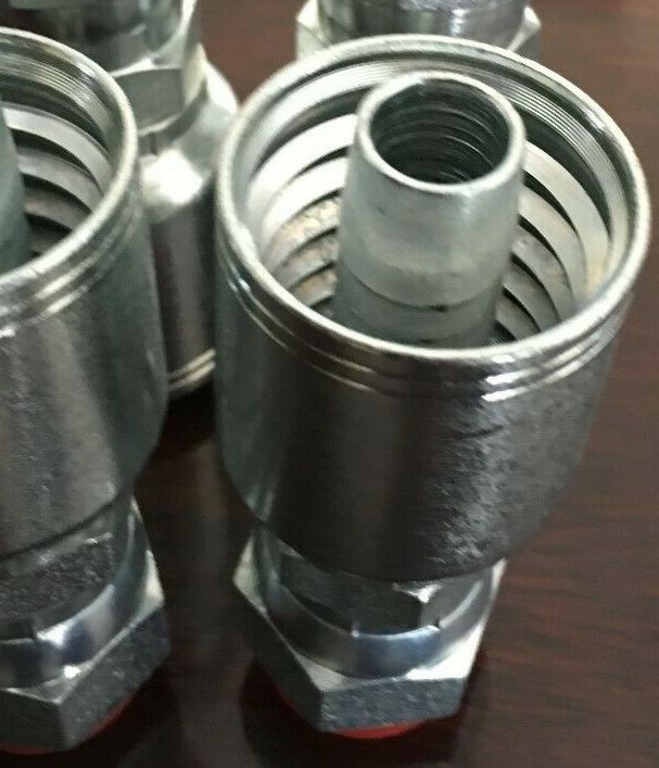 3/8″ x 48″ 2-Wire with 5,000 hydraulic Hose Assembly with 1 straight JIC & 1 90*