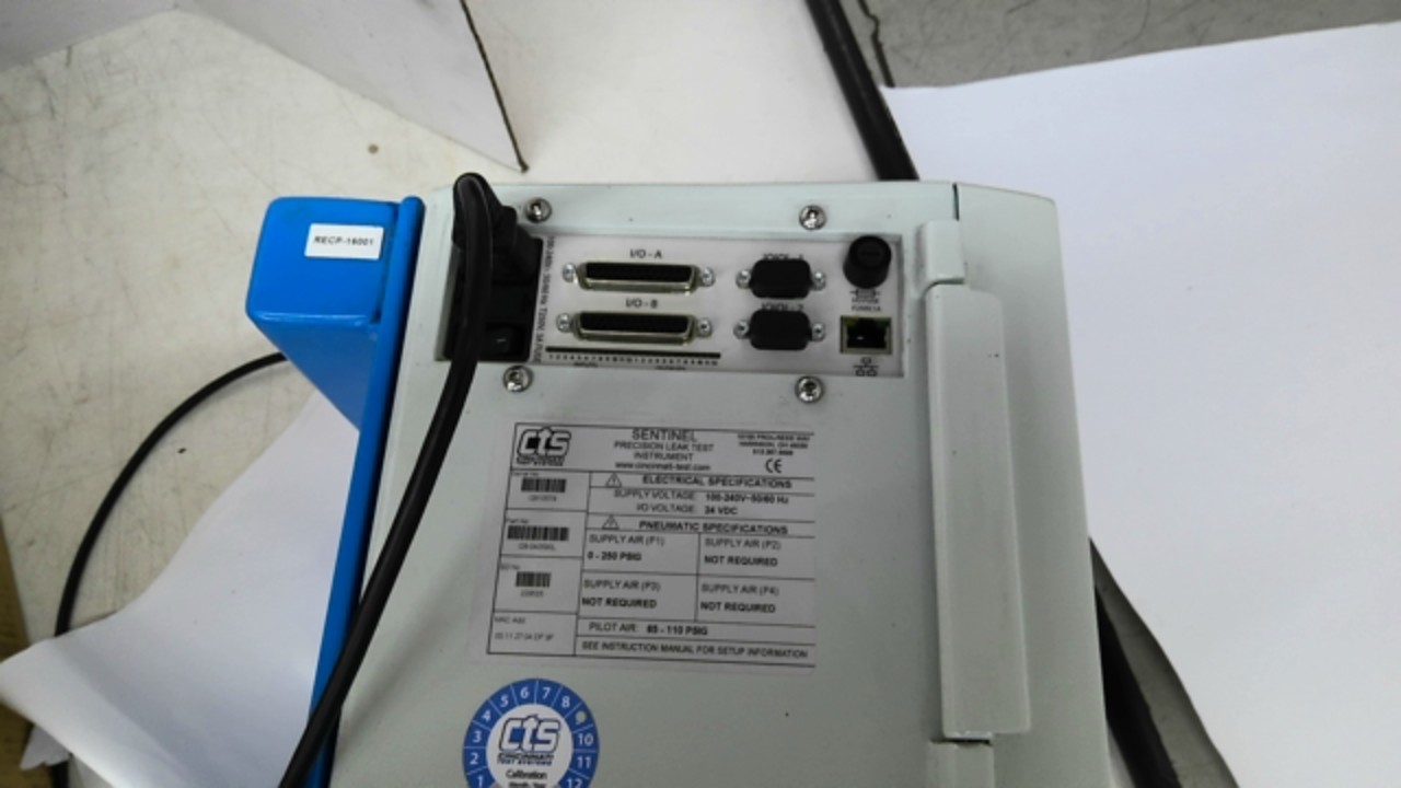 CTS Sentinel I28 I28-040590L Precision Leak Test Instrument 100-240V 50/60HZ