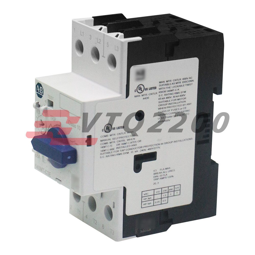 New AB 140MT-C3E-B63 Motor Protection Circuit Breaker Standard Magnetic Trip