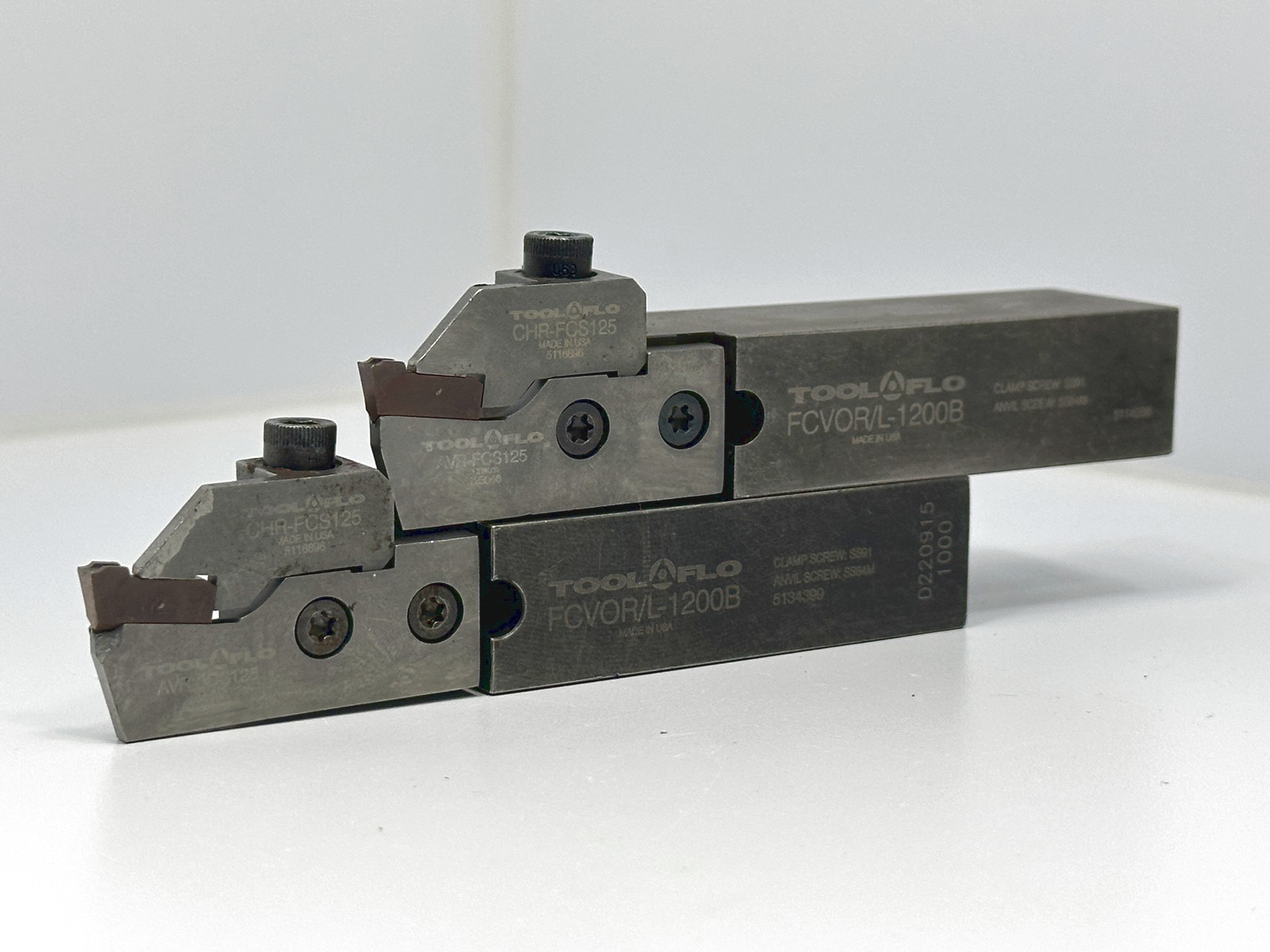 TOOL-FLO FCVOR/L-1200B | Indexable Lathe Holders | 3/4″ x 1″ Shank USED 2pcs