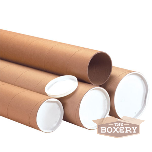 2×20” Kraft Mailing Shipping Packing Tubes 50/cs from The Boxery